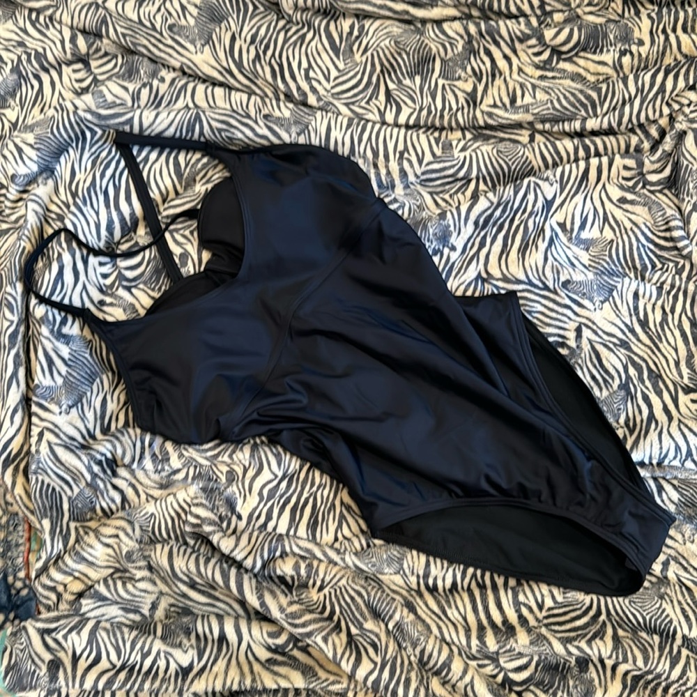 prAna Marina One Piece Swimsuit - Black Size Large 38-D Cup